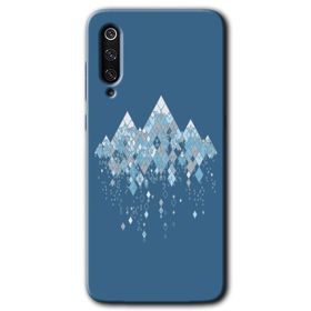 Xiaomi Mi 9 Yarım Mermer Baskılı Uyumlu Silikon Kılıf