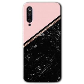 Xiaomi Mi 9 Yarım Mermer Baskılı Uyumlu Silikon Kılıf