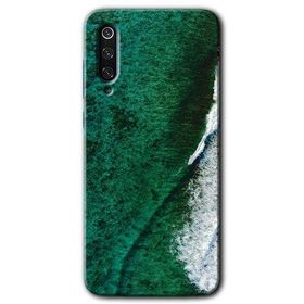 Xiaomi Mi 9 Yeşil Okyanus Baskılı Uyumlu Silikon Kılıf