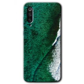 Xiaomi Mi 9 Yeşil Okyanus Baskılı Uyumlu Silikon Kılıf