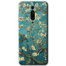 Xiaomi Mi 9T Almond Blossom Baskılı Uyumlu Silikon Kılıf