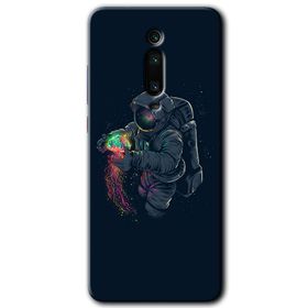 Xiaomi Mi 9T Astronot Kıyafeti Baskılı Uyumlu Silikon Kılıf