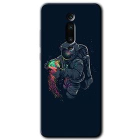 Xiaomi Mi 9T Astronot Kıyafeti Baskılı Uyumlu Silikon Kılıf