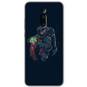 Xiaomi Mi 9T Astronot Kıyafeti Baskılı Uyumlu Silikon Kılıf