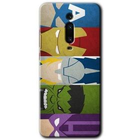 Xiaomi Mi 9T Avengers 1 Baskılı Uyumlu Silikon Kılıf