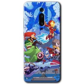 Xiaomi Mi 9T Avengers Cartoon Baskılı Uyumlu Silikon Kılıf