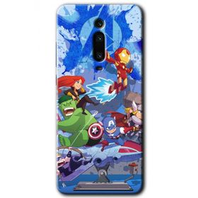 Xiaomi Mi 9T Avengers Cartoon Baskılı Uyumlu Silikon Kılıf