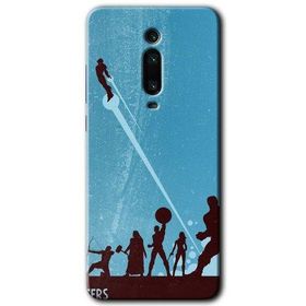 Xiaomi Mi 9T Avengers Team Baskılı Uyumlu Silikon Kılıf