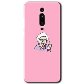 Xiaomi Mi 9T Bad Grandmother Baskılı Uyumlu Silikon Kılıf