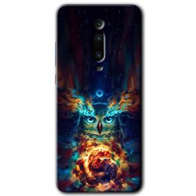 Xiaomi Mi 9T Ballı Baykuş Baskılı Uyumlu Silikon Kılıf