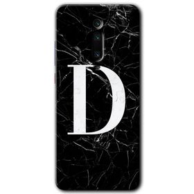 Xiaomi Mi 9T Beyaz Mermer Desenli Ü Harfi Baskılı Uyumlu Silikon Kılıf