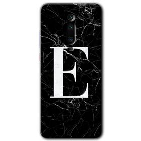 Xiaomi Mi 9T Beyaz Mermer Desenli Ü Harfi Baskılı Uyumlu Silikon Kılıf