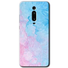 Xiaomi Mi 9T Blue Art Baskılı Uyumlu Silikon Kılıf