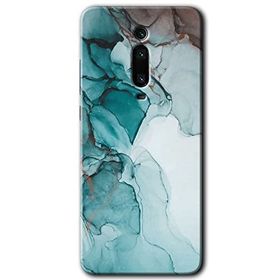 Xiaomi Mi 9T Buzul Mermer Baskılı Uyumlu Silikon Kılıf