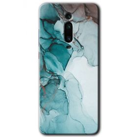 Xiaomi Mi 9T Buzul Mermer Baskılı Uyumlu Silikon Kılıf