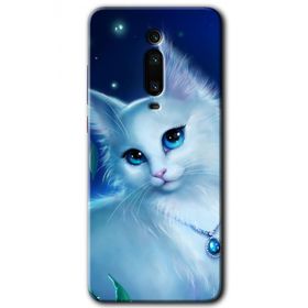 Xiaomi Mi 9T Cat Glance Baskılı Uyumlu Silikon Kılıf