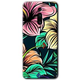 Xiaomi Mi 9T Çizim Çiçekler Baskılı Uyumlu Silikon Kılıf