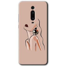Xiaomi Mi 9T Çizim Silüet Baskılı Uyumlu Silikon Kılıf