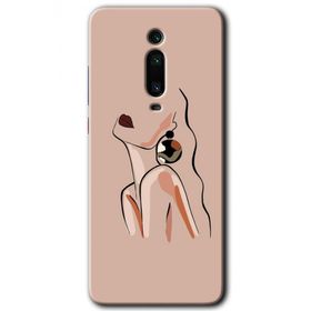 Xiaomi Mi 9T Çizim Silüet Baskılı Uyumlu Silikon Kılıf