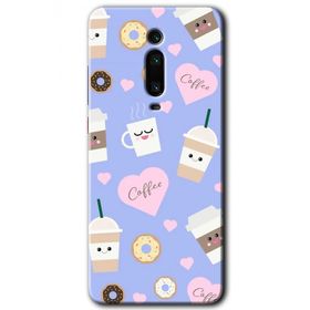 Xiaomi Mi 9T Coffee Cake Baskılı Uyumlu Silikon Kılıf