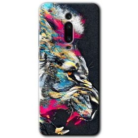 Xiaomi Mi 9T Colorfull Aslan Baskılı Uyumlu Silikon Kılıf