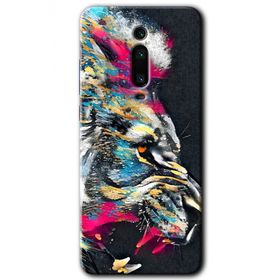 Xiaomi Mi 9T Colorfull Aslan Baskılı Uyumlu Silikon Kılıf