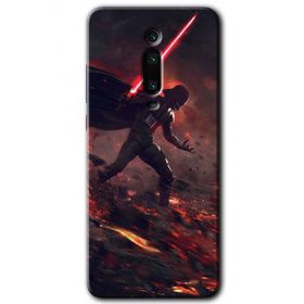 Xiaomi Mi 9T Darh Vader Wars Baskılı Uyumlu Silikon Kılıf