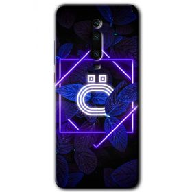 Xiaomi Mi 9T Dark Neon Yaprak Ö Harfi Baskılı Uyumlu Silikon Kılıf