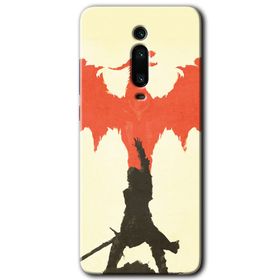 Xiaomi Mi 9T Dragon Hunter 1 Baskılı Uyumlu Silikon Kılıf