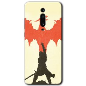 Xiaomi Mi 9T Dragon Hunter 1 Baskılı Uyumlu Silikon Kılıf
