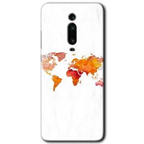 Xiaomi Mi 9T Dünya Haritası Baskılı Uyumlu Silikon Kılıf