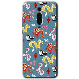 Xiaomi Mi 9T Funky Dragon Baskılı Uyumlu Silikon Kılıf