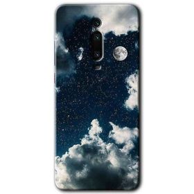 Xiaomi Mi 9T Gece Gökyüzü Baskılı Uyumlu Silikon Kılıf