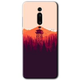 Xiaomi Mi 9T Gözlem Kulesi Baskılı Uyumlu Silikon Kılıf