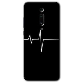 Xiaomi Mi 9T Heart Rytm Baskılı Uyumlu Silikon Kılıf