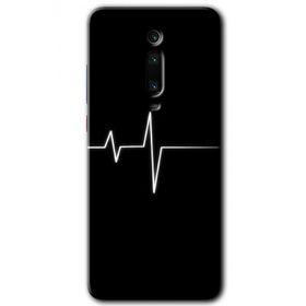 Xiaomi Mi 9T Heart Rytm Baskılı Uyumlu Silikon Kılıf