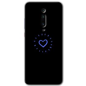 Xiaomi Mi 9T Heart Strokes Baskılı Uyumlu Silikon Kılıf