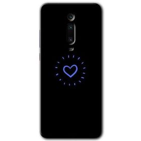 Xiaomi Mi 9T Heart Strokes Baskılı Uyumlu Silikon Kılıf