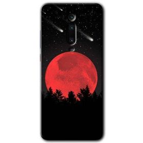 Xiaomi Mi 9T Kanlı Ay Baskılı Uyumlu Silikon Kılıf