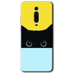 Xiaomi Mi 9T Kara Kedi Baskılı Uyumlu Silikon Kılıf
