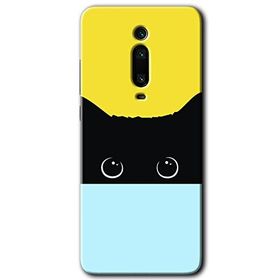 Xiaomi Mi 9T Kara Kedi Baskılı Uyumlu Silikon Kılıf