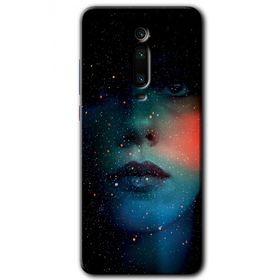 Xiaomi Mi 9T Karanlık Kadın Baskılı Uyumlu Silikon Kılıf