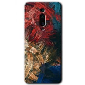 Xiaomi Mi 9T Karma Boyalar Baskılı Uyumlu Silikon Kılıf