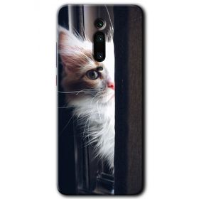 Xiaomi Mi 9T Kedi Bakışı Baskılı Uyumlu Silikon Kılıf