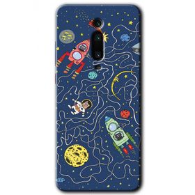 Xiaomi Mi 9T Kedi Galaksi Baskılı Uyumlu Silikon Kılıf