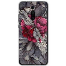 Xiaomi Mi 9T kelebek Ömrü Baskılı Uyumlu Silikon Kılıf