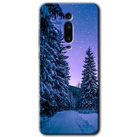 Xiaomi Mi 9T Kış Manzarası Baskılı Uyumlu Silikon Kılıf