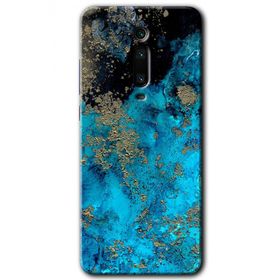 Xiaomi Mi 9T Klas Mermer Baskılı Uyumlu Silikon Kılıf