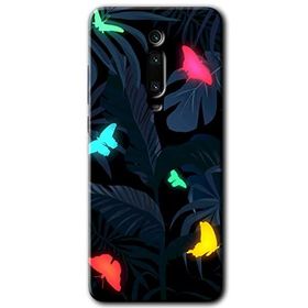 Xiaomi Mi 9T Lighter Butterfly Baskılı Uyumlu Silikon Kılıf