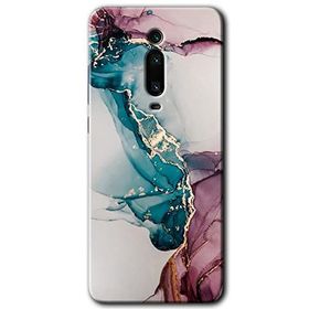 Xiaomi Mi 9T Liquid Mermer Baskılı Uyumlu Silikon Kılıf